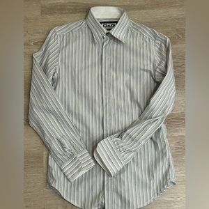 D&G Dolce & Gabbana Long Sleeve Button Down Dress Shirt Size 50 Large